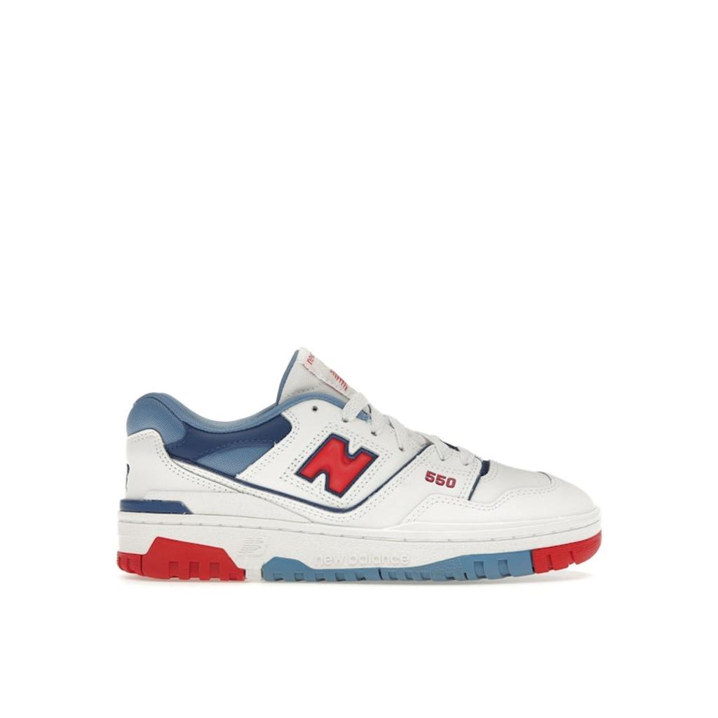 New Balance 550 Big Kid Red Atlantic Blue Kids Sneakers White True-Red GSB550CH