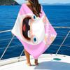 1pc Raving Rabbids Beach Towel with Custom Name, Beach/Swimming/Bath/Picnic/Camping Towel, Suitable for Seaside Beaches