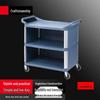 2-Tier Plastic Serving Cart with Brake Wheels