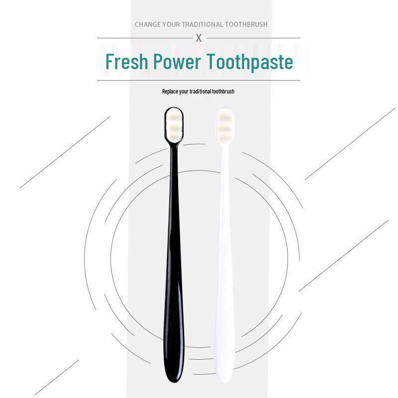 Soft Bristle Toothbrush - Ten Thousand Bristles, Simple Style, Travel-Ready, Disposable, OPP Bagged