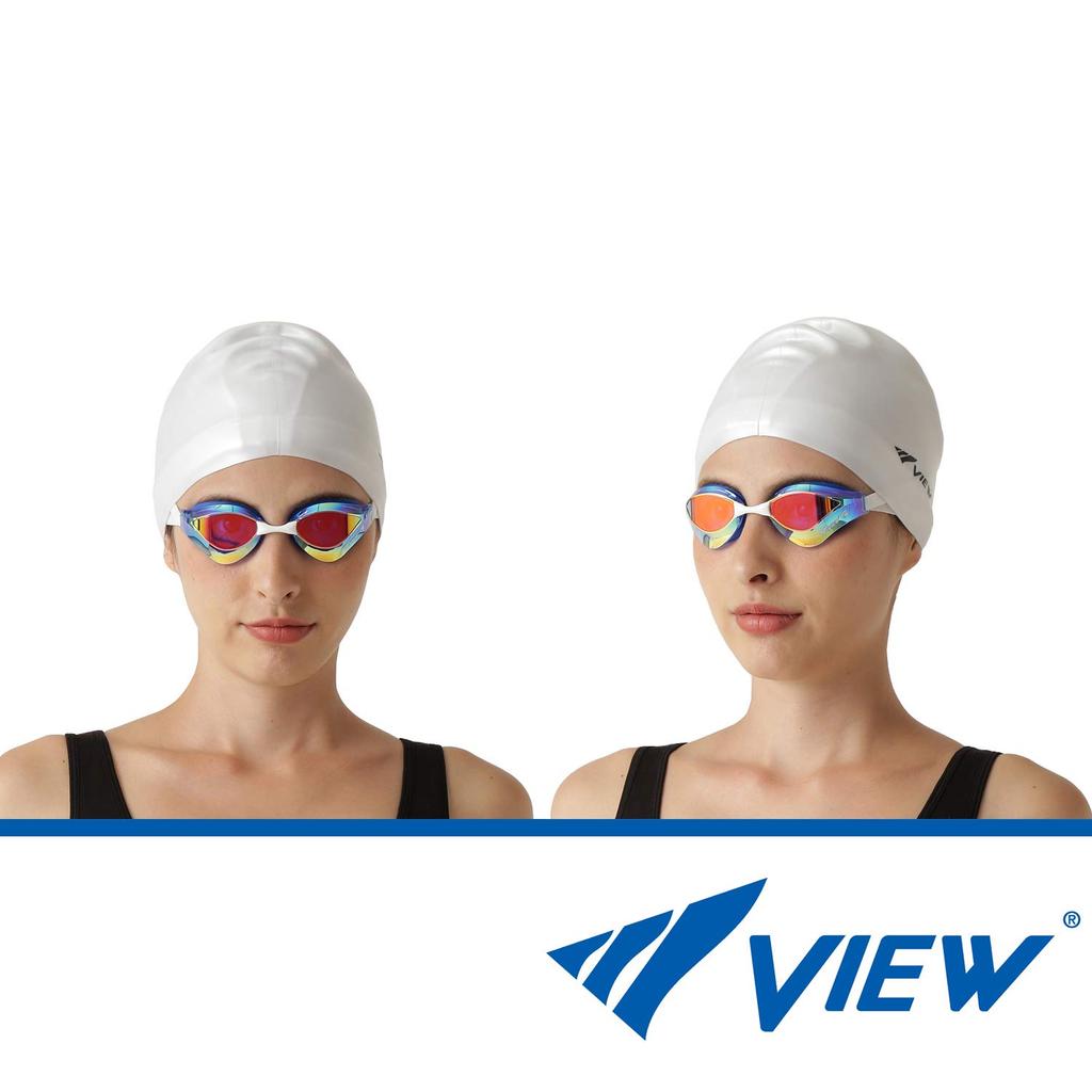 VIEW BladeORCA Swimming Made In for Ages 10 and FINA with SWIPE V230SAMC GBSH Goggles, Japan, Racing, Cushioned, Mirrored, Up, Approved, Anti-Fog