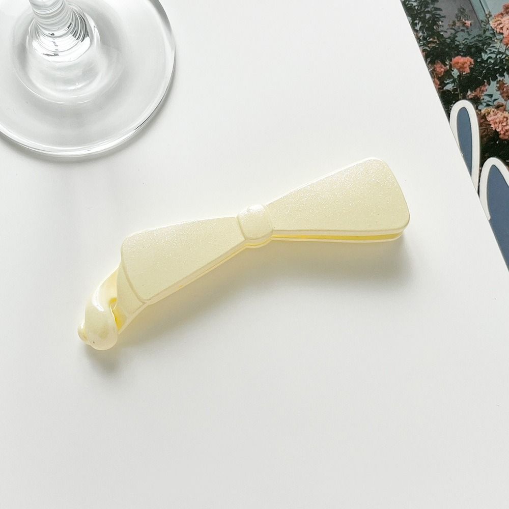 Fine Flash Ponytail Holder Bow Hair Clips Korean Accessories Banana Big Clip  Women