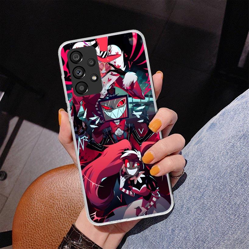 H-Hazbin Hotel Angel Dust Phnoe Case for Samsung Galaxy A17 A37 A57 A16 A26 A36 A56 A15 A14 A13 A55 A54 A53 A35 A34 A33 A25 A24