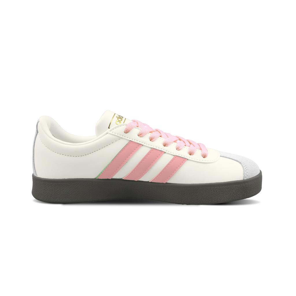 Adidas VL COURT 2.0 Pink Cute Teddiursa Low top German Army Trainers Unisex Beige Pink JI0497(Team1156-)