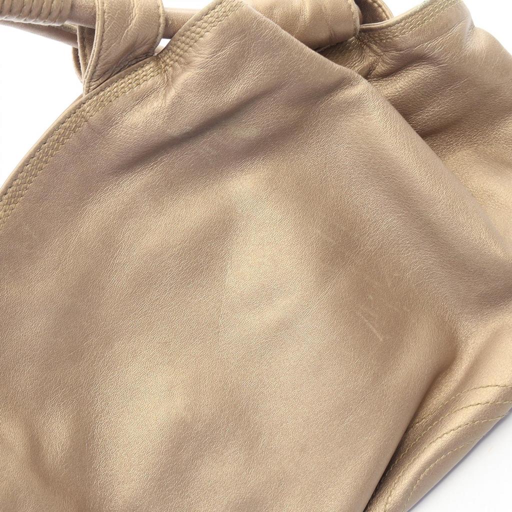 Used LOEWE Nappa Aire Handbag Leather Gold Used Women