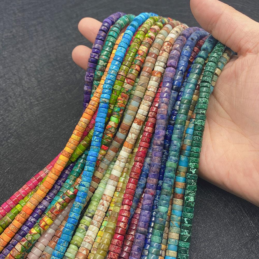 1strand 4/6/8/10mm Natural Stone Flat Beads Druzy Quartz Crystal Loose Spacer DIY Bracelet Necklace Fashion Jewelry