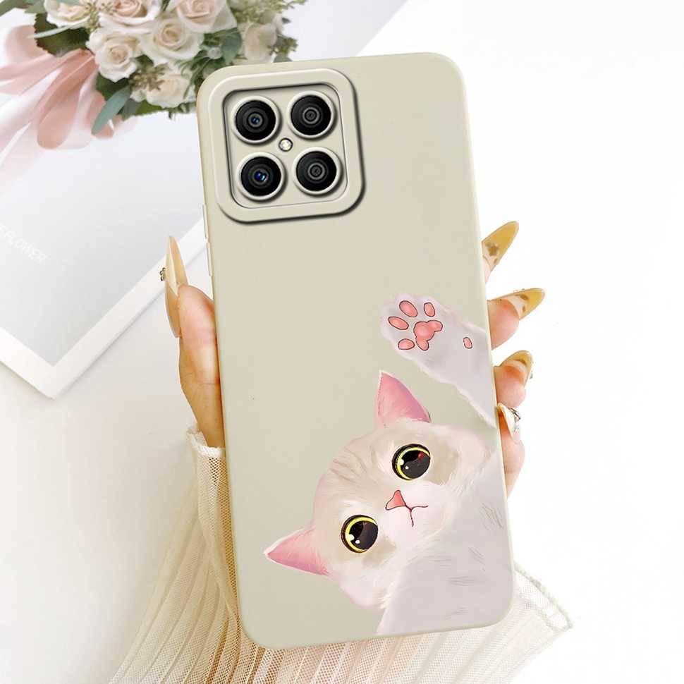 Luxury Pattern For Honor X8 4G Matte Silicone Back Shockproof Full Soft Cover For HonorX8 4G TFY-LX1 TFY-LX2 Fundas