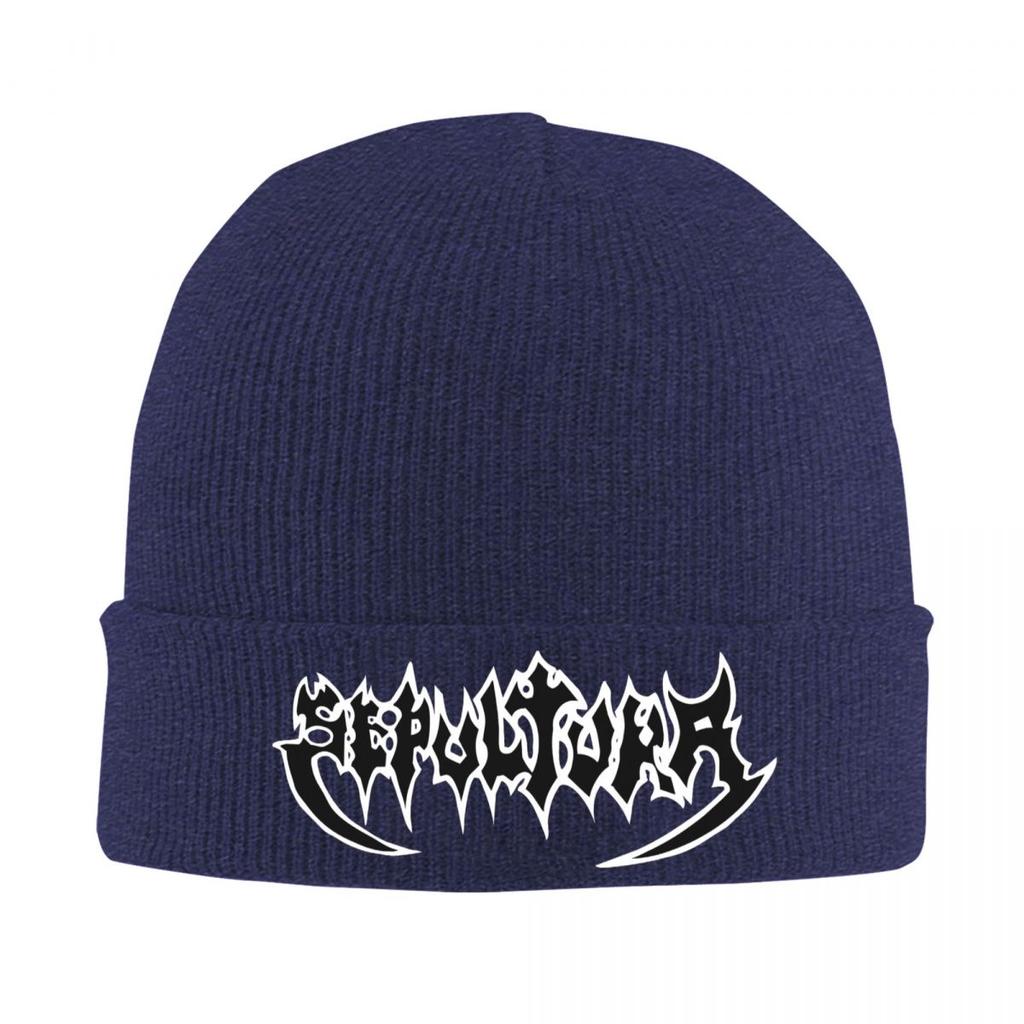 Sepultura Slayer Death Metal Warme Strickmütze Mode Mütze Herbst Winter Outdoor Beanie Hüte für Unisex Damen Erwachsene