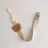 New Cute Bear Baby Pacifier Chain Clips Holders Anti-Drop Chain Cartoon Teething Clips Teether Toy Soother Pacifier Strap