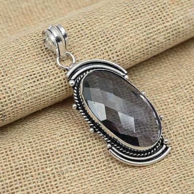 Faceted Amethyst Gemstone 925 Sterling Silver Handmade Birthday's Gift Pendant Jewelry