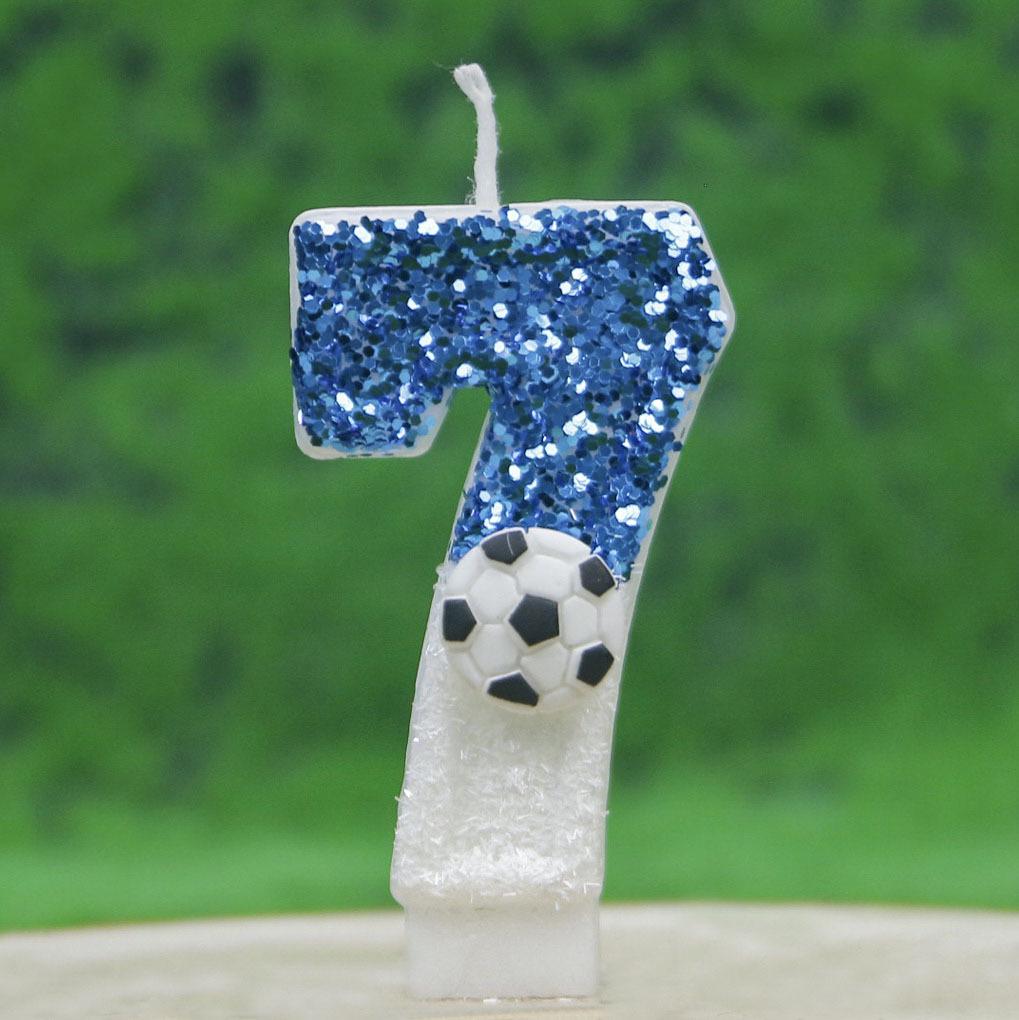 Creative Football Birthday Candle for Cake Decoration, DIY World Cup Party, First Birthday Celebration