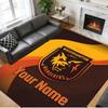 Crystal Velvet Rug Custom Name Text, Soft Non Slip Floor Mat Home DecorWolverhampton Wanderers Football