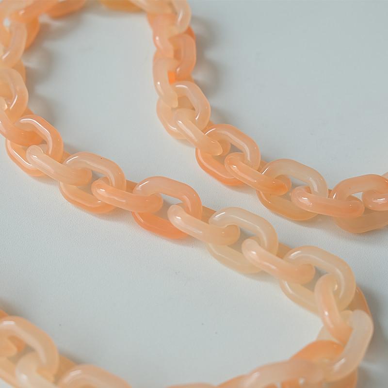 New Phone Chain Accessory Detachable Parts Candy Neon Crossbody Resin Luxury Neck Strap Phone Case Chains Acrylic Cute Shoulder Lanyard Hanging Chain