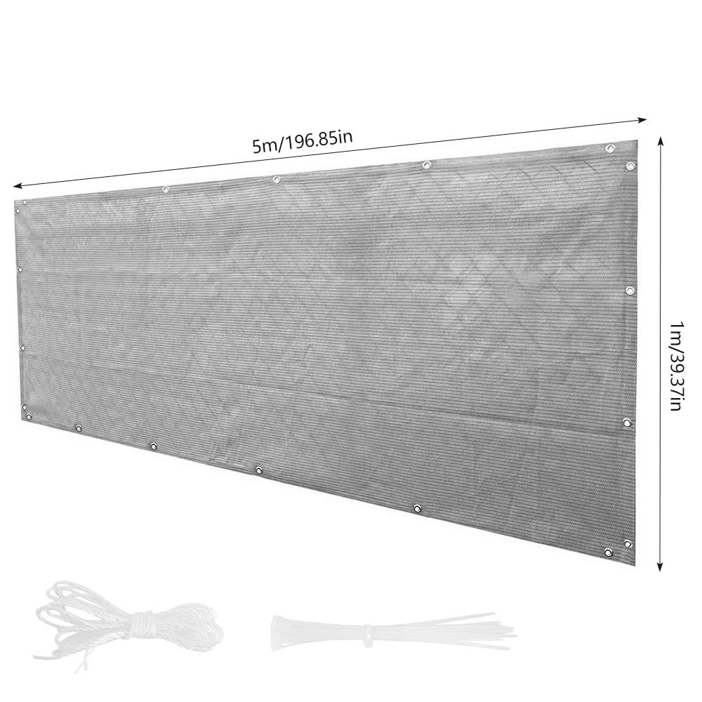 

3,2 фута x 16,4 фута балконный экран ограждение защита от ультрафиолета ветрозащитный экран перила квартиры экран для террасы, патио 1pc