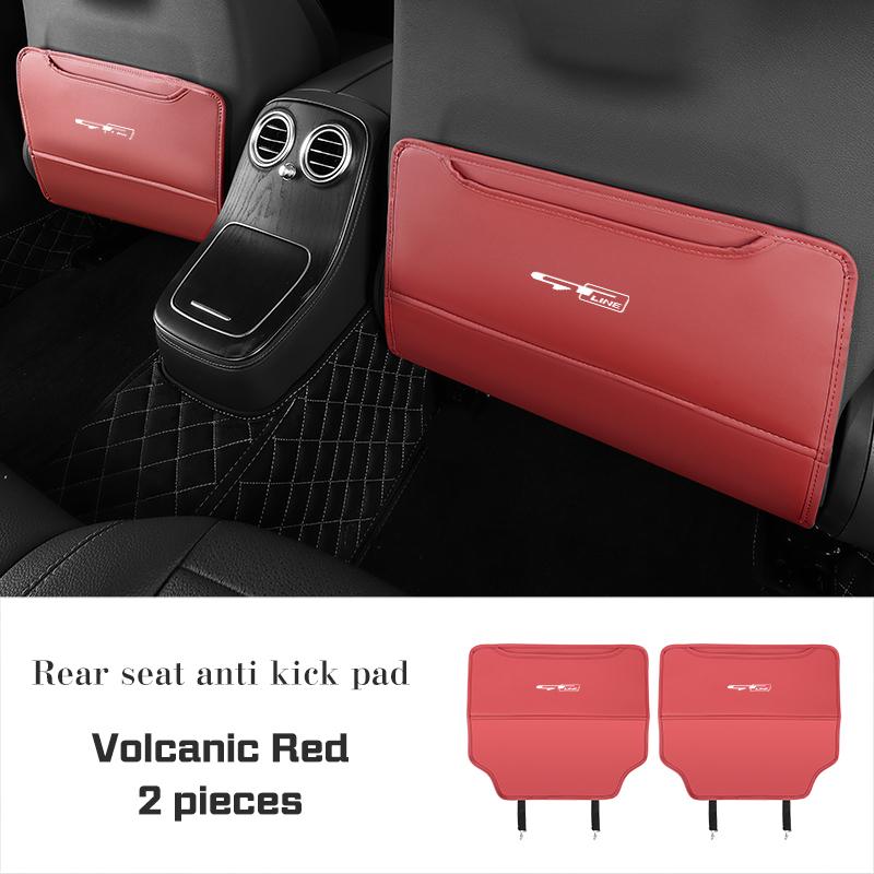 PU-Leder Auto Sitz Anti-Tritt-Matte für KIA Cadenza Sorento K3 K4 K5 K8 K9 Ceed Forte Sportage Seltos Schutzabdeckung Aufbewahrungstasche