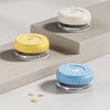 3Pcs Magnetic Pill Boxes Stackable Travel Pill Case Mini Medication Organizer Portable Pill Container for Supplements Capsules