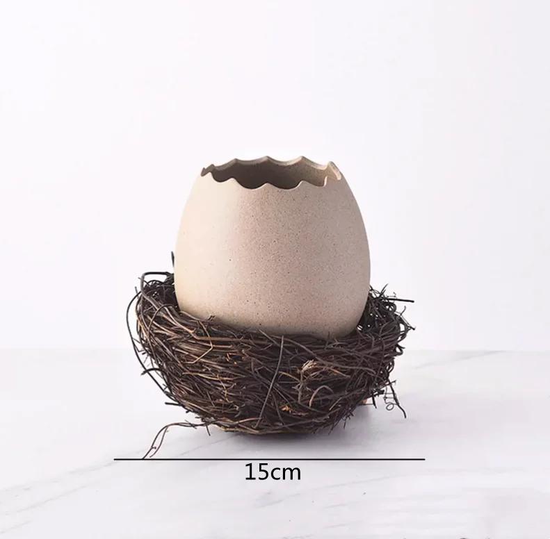 Kreative Vogelnester Dekoration Dessertschale, Eierschalen-Schale, Keramik-Geschirr, Back-Pudding-Schale, Eier-Dämpfer, Küchenutensilien