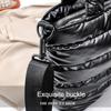 Travel Crossbody Handbag Lightweight Quilted Puffy Handbag Down Cott Padded Shoulder Bag Puffer Tote Bag Women's Handbags
