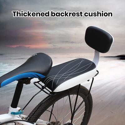 Universal Bicycle Rear Seat Cushion with Footrest Sponge Filling Kids Child Safety Carrier Bicycle Baby Seat Saddle