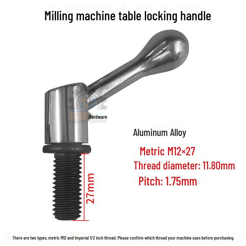Turret Milling Machine Parts: Machine Head, Workbench, Guide Rail Screws, Spindle Lock, Adjustable Handle