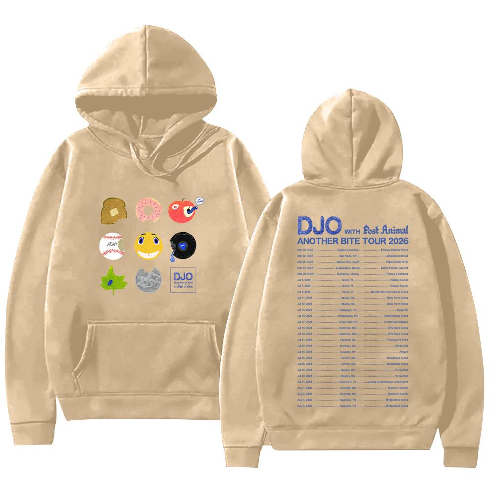 Djo Another Bite Tour 2026 Hoodie Joe Keery The Crux Graphic Clothes Long Sleeve with Hooded High Street Sweatshirt Unisex Hoody