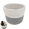 Cotton Rope Basket Large Toys Storage Woven Basket Decorative Round Closet Organizer for Clothes Towels Blankets