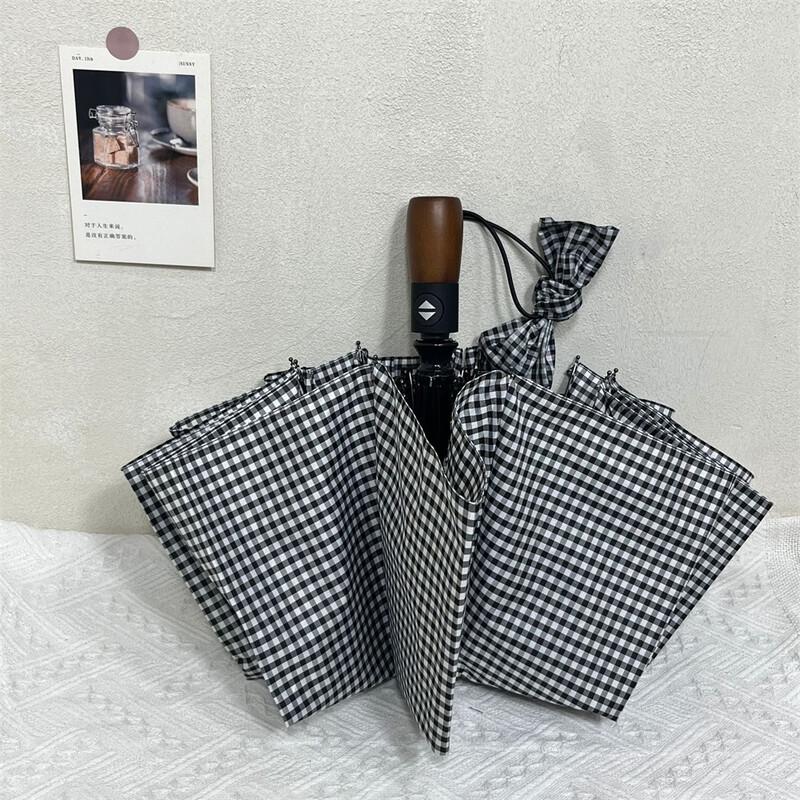 OIMG 10-Bone Semi-Automatic Folding Umbrella