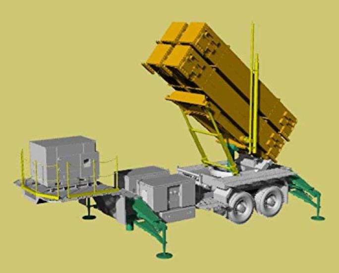 USA Patriot Air Defense Missile Launcher Resin Kit 1/144 MIM-104F (PAC-3)