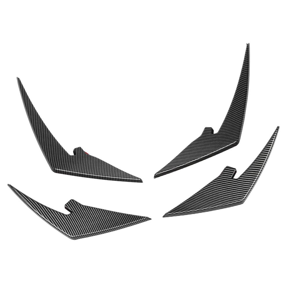 4pcs Front Bumper Splitter Fins ABS Light Weight Front Bumper Body Spoiler Canards Trim for M3 M4   G81 G82 G83