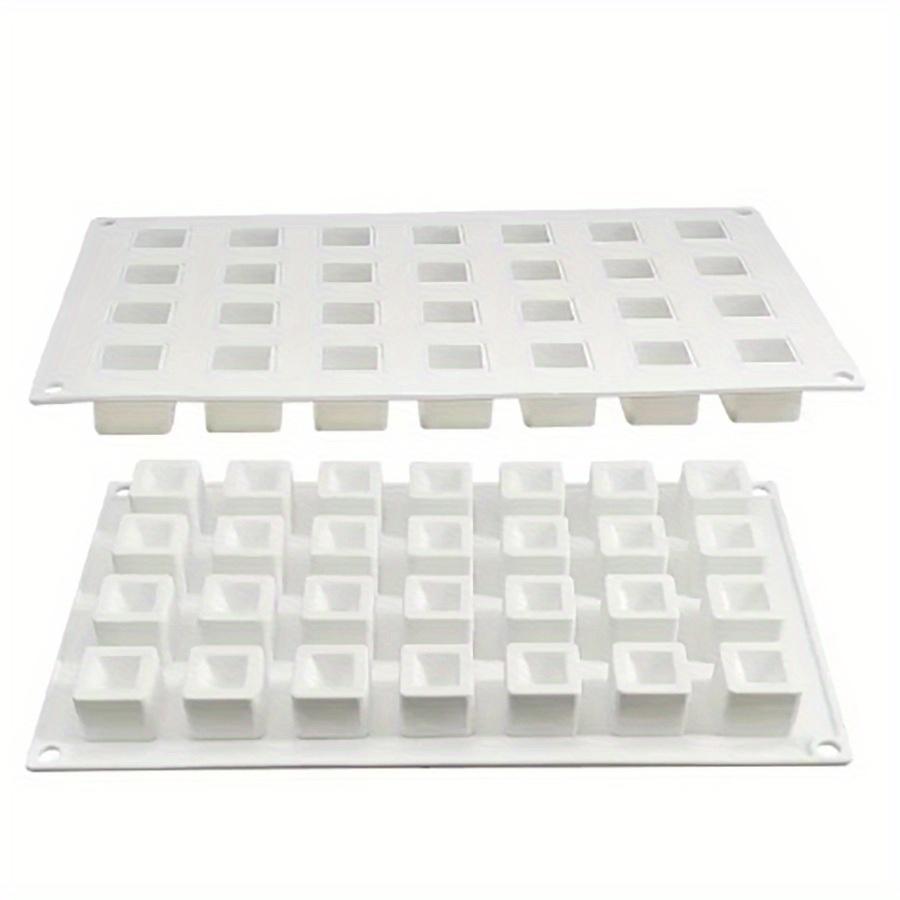 28-Cavity Mini Cube Concave Silicone Mold Little Cube Concave Silicone Mold Chocolate Cube Mold Cake Decoration Tools