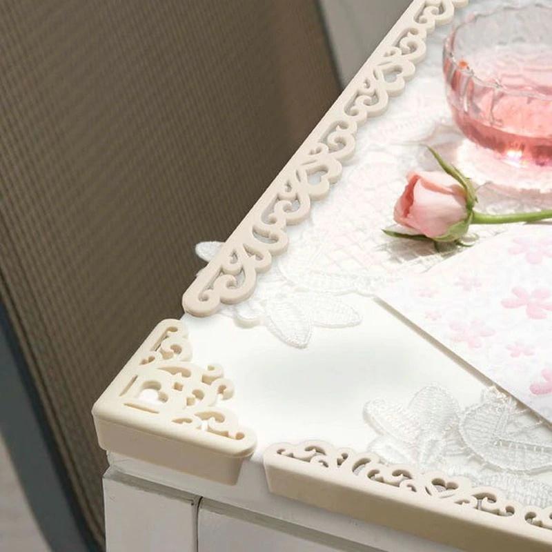4Pcs/lot Hollow Out Flower Pattern Soft Baby Safe Corner Protector Baby Kids Table Desk Corner Guard Children Safety Edge Guards