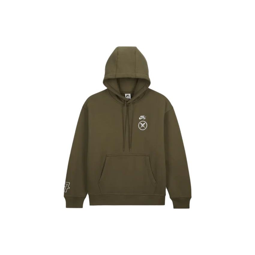 Nike SB X Yuto Spring/Summer 2023 Co-Branded Series Skateboard Fleece Loose Logo Drawstring Pocket Hoodie Men Hoodie Brown FN0552-222