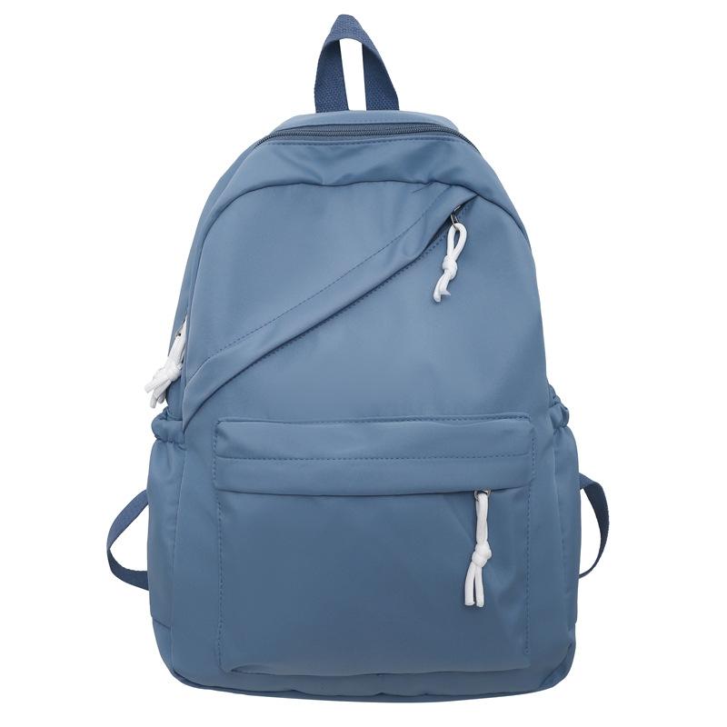 Schoolbag Classic Junior high school schoolbag for women, niche design sense, student backpack for girls, simple casual backpack for men