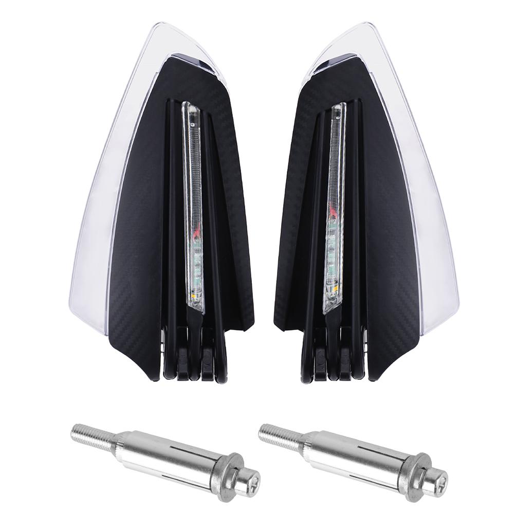 Motorcycle Hand Guards Universal Motorcycle LED Hand Guard Shield 22mm 7/8 Windproof 1 Pair with Turn Signal Light