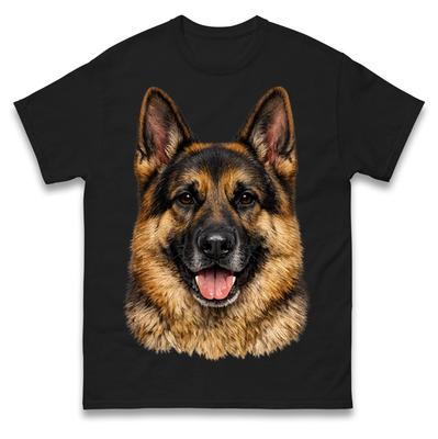 German Shepherd Face T Shirt Tshirt Mens Womens Unisex Tops Tees