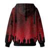 Damen Halloween Print Pullover Hoodie mit und Taschen Lässiges Langarm Top