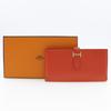 Hermes Beansufla Purse Orange/Gold Hardware Epsom Women Used