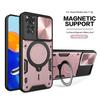 Magsafe Magnetic Camera Protection Case for Xiaomi Redmi Note 11 Pro 11E Pro Armor Hybrid Metal Ring Back Cover For Note 11s 11A