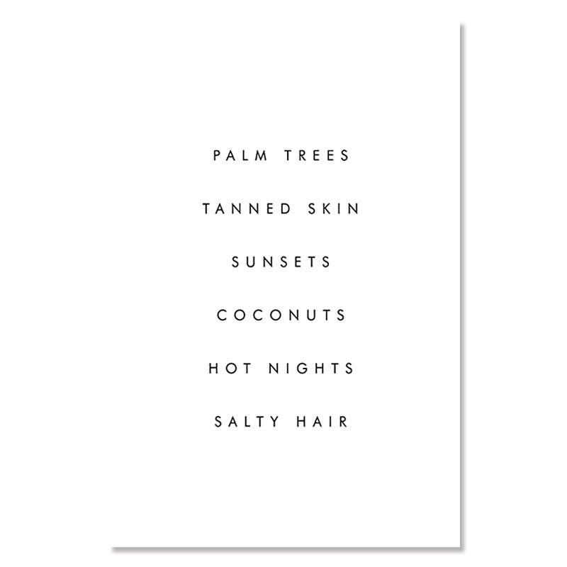 Ocean Poster Beach Sea Cliff Palm Tree Plank Road Canvas Painting Wall Art Nordic Landscape Ferris Wheel Print For Bedroom Decro