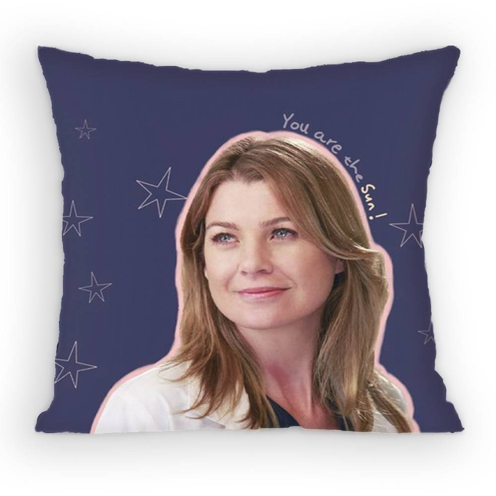 Greys Anatomy Pillow Case Sofa Living Room for Bedroom Car Headboard Backrest Cushion Square Cushion Nap Time