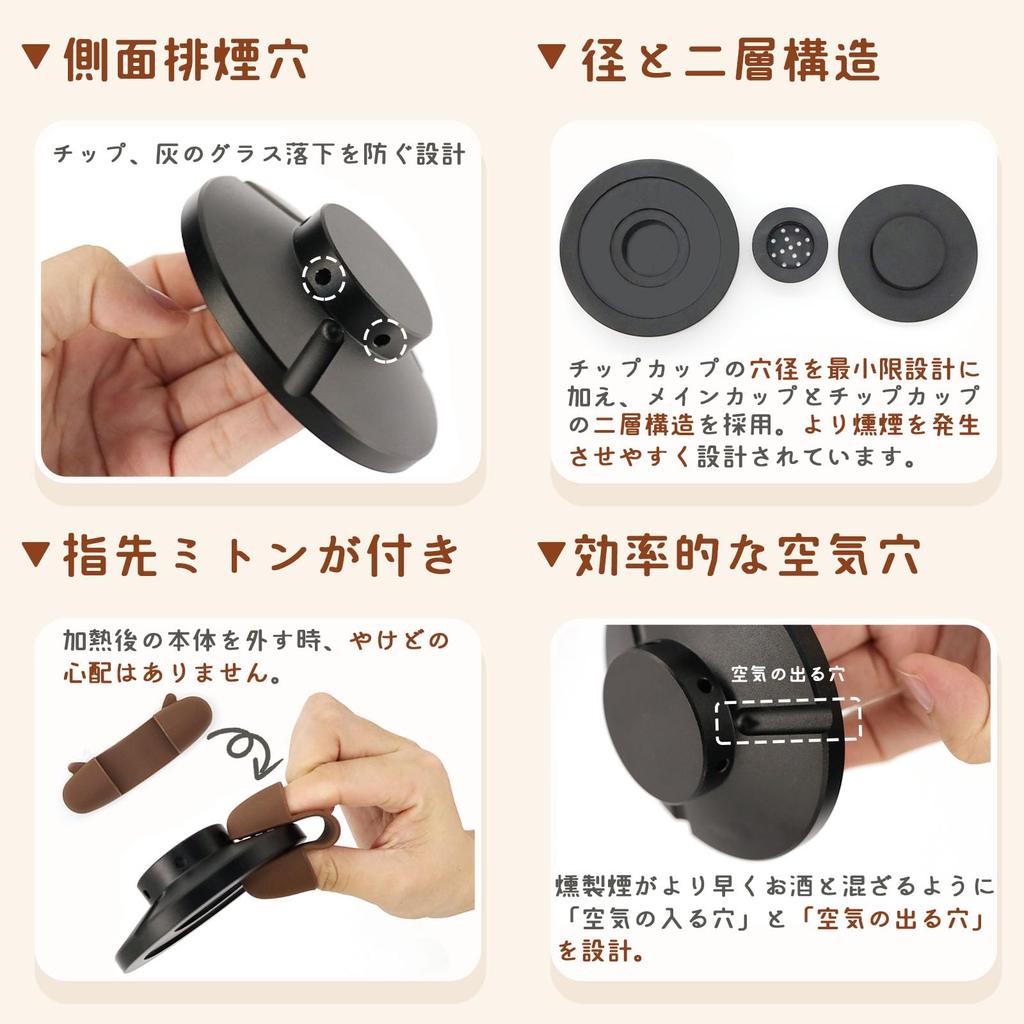 Temiry Cocktail Smoker Whiskey Smoker Smoker Home Cocktail Smoker Metal