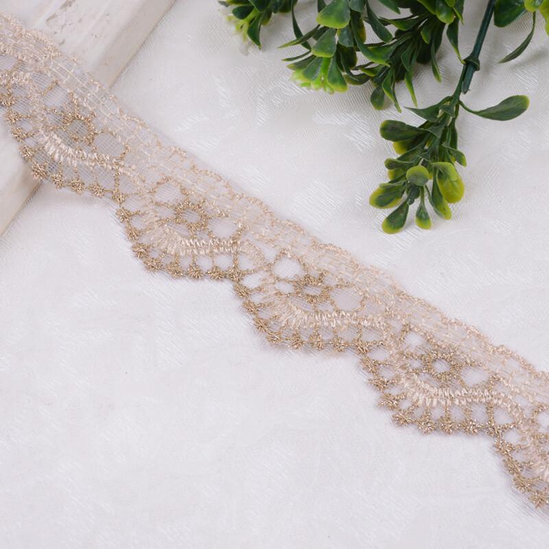 

26м сетчатая отделка края кружева вышивка цветочная для занавески платье декор своими руками света кофе