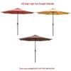 Outdoor Garden Patio Umbrella with LED Solar Lights