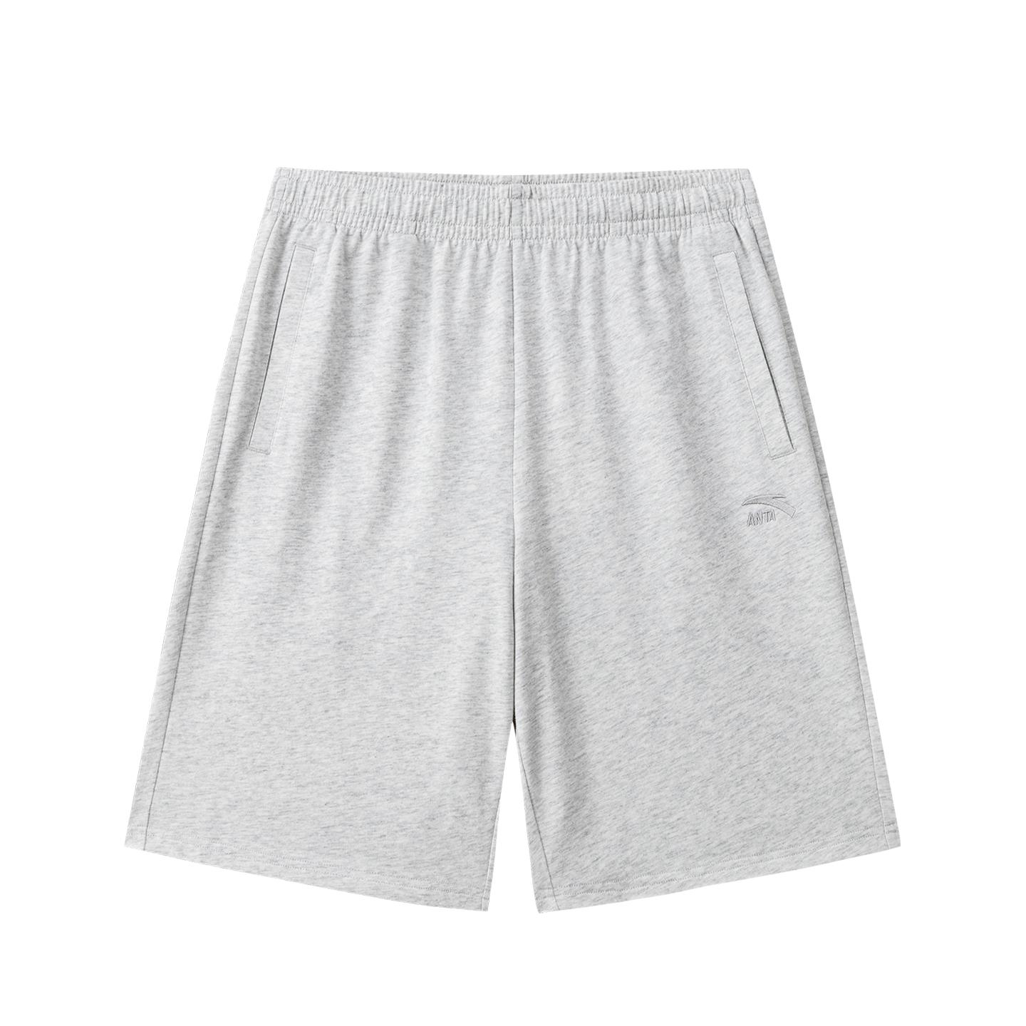 Anta Classic Logo Campus Commuting Fashion Versatile Sports Training Running Fitness Comfortable Breathable Simple Knitted Shorts 952628308-1 S