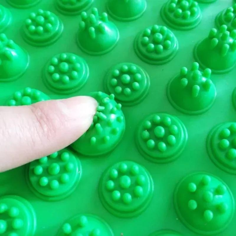 Alfombrilla de Masaje de Pies de Reflexología de Colores Entrelazables Acupresión Circulación Sanguínea Dolor de Pies Alivio del Estrés Alfombrilla de Relajación Portátil