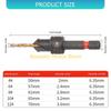 F26C Long Lasting Wood Drill Set 3 10mm Accuracy Ground Bits For Cabinetry And Crafting Includes Organizer Box