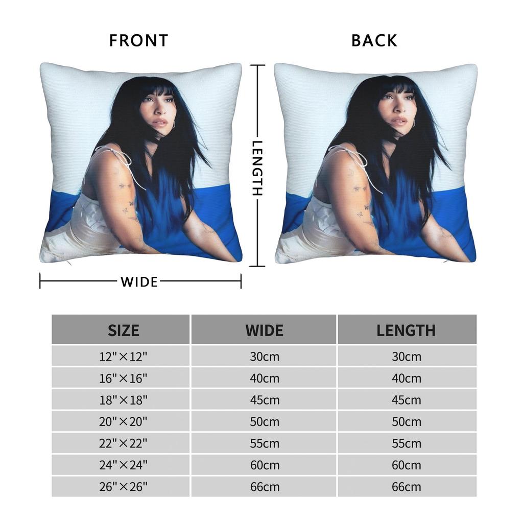 Singer Aitana Cuarto Azul Pillowcase Accessories Printed Cushion Cover Decoration Pillow Case Cover Home Multi Size