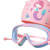 Kids Swim Goggles Swimming Cap Diving Googles Wide Vision Leakproof Glasses