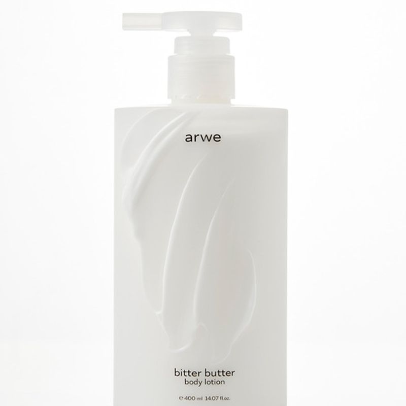 Arwe [24-Hour Moisturizing] Bitter Butter Body Wash 500ml & Body Lotion 400ml Set