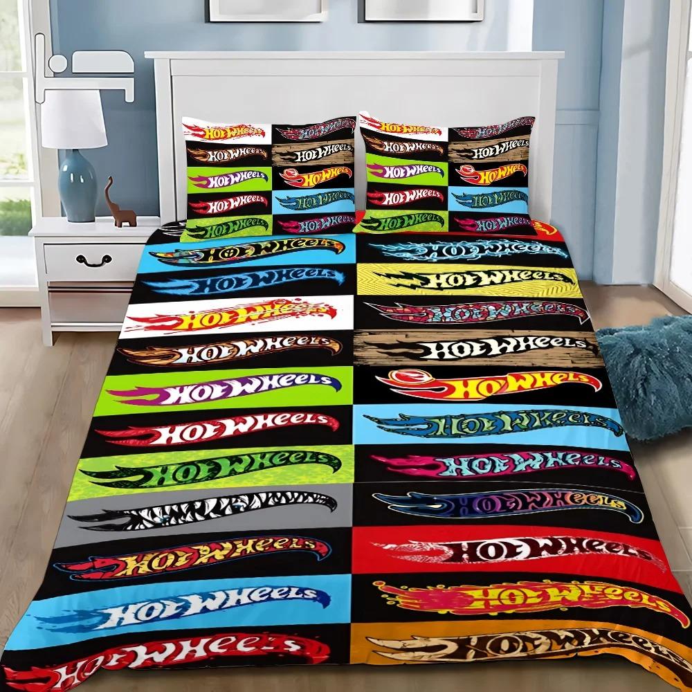 

Cars Duvet Cover Wheels Pillowcase Bedding Set Adult Boy Girl Bedroom Decoration Children Gift Single Double Large Size 90x200cm
